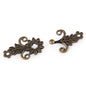 Decorative buckle, 20x50mm, pair