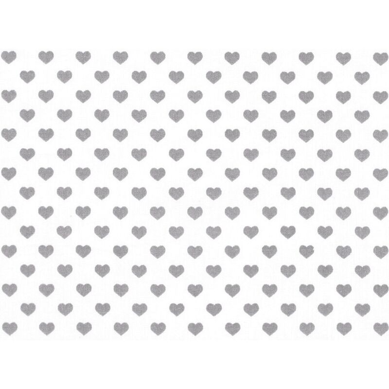 Material cotton, hearts, 140cm, 0.5m/piece