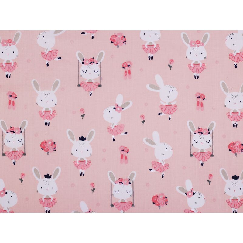 Material cotton, bunnies, 160cm, 0.5m/piece