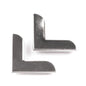 Purse corner, 19x19mm - nickel, 2pcs