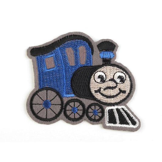 Children's sticker, locomotive model - blue