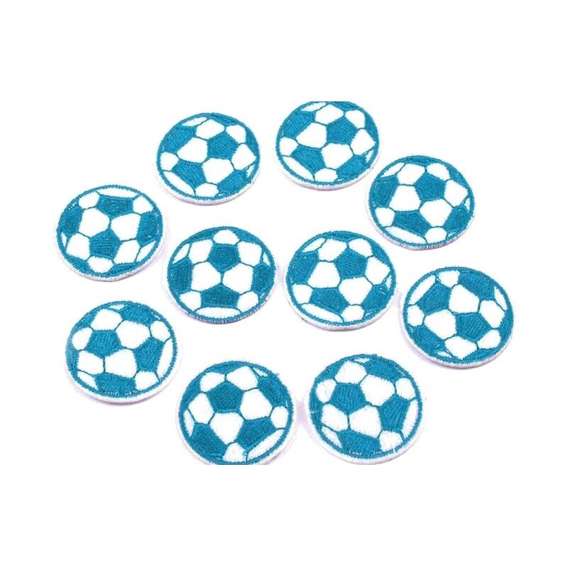 Heat-sealable football ball - red, 30mm - 1 pc