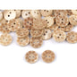 Coconut button with pattern, 12.5mm, 4pcs/set