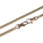Flat metal chain for purses, with fastening system, 120cm