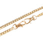 Flat metal chain for purses, with fastening system, 120cm