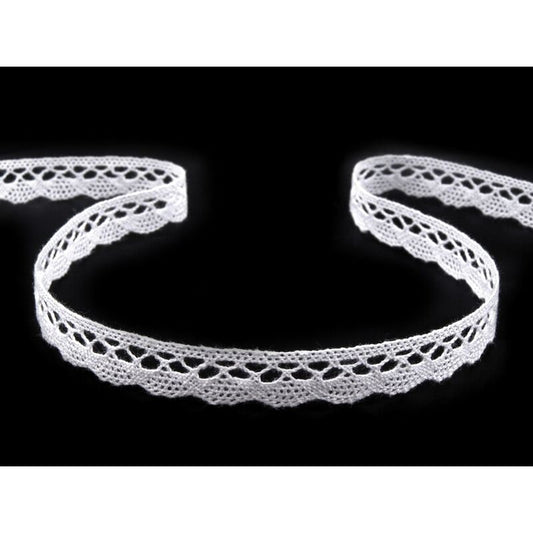 Dantelă bumbac, 10mm, 3m/buc