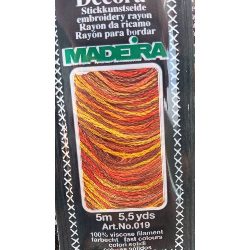 Ață de brodat, viscoză,  Decora Policolor Madeira, 5m