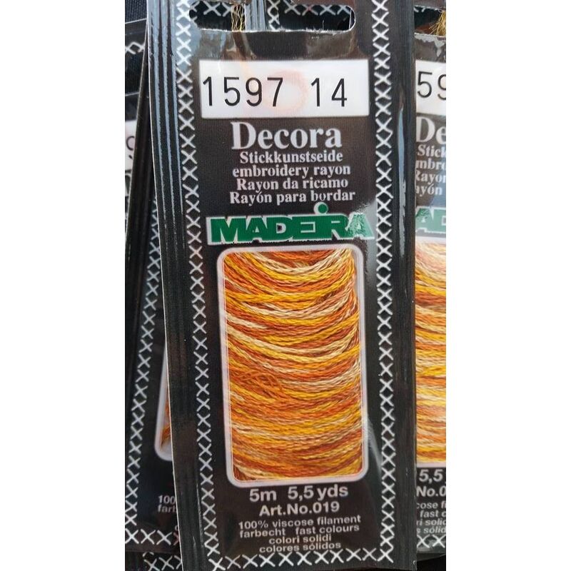 Ață de brodat, viscoză,  Decora Policolor Madeira, 5m