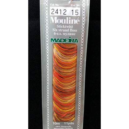 Cotton embroidery thread Mouline Madeira - 0101 - light cream