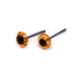 Set of glass eyes for dolls Ø4mm - 10pcs - brown