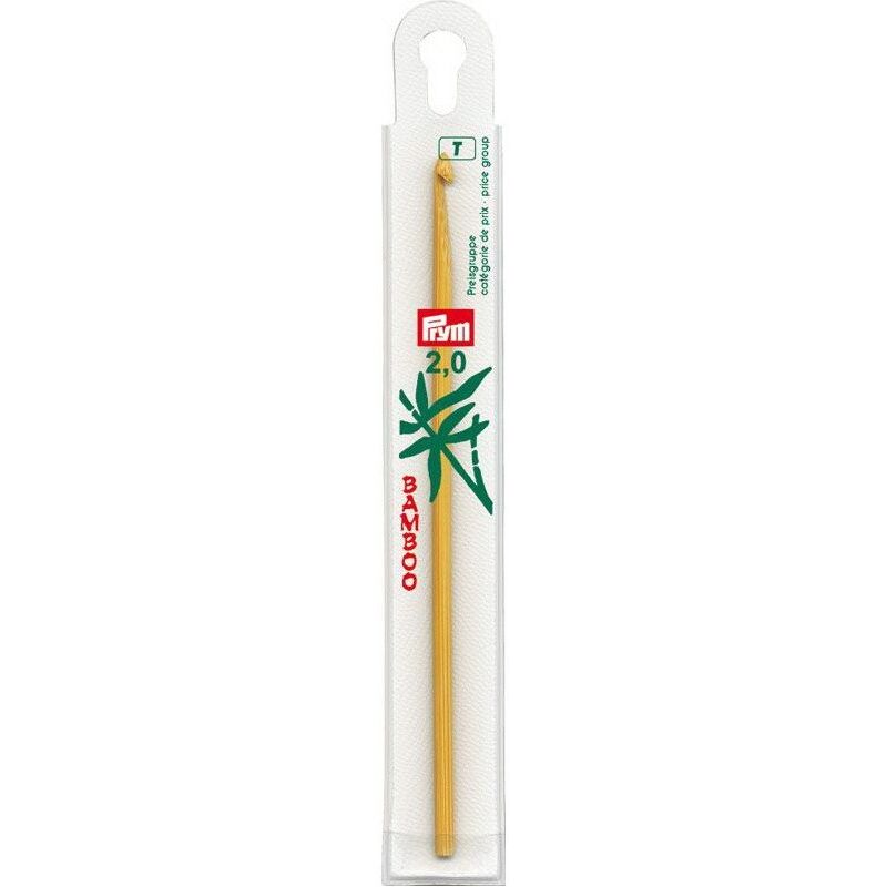 Bamboo crochet hook, PRYM, 2mm/15cm