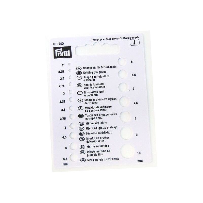 Măsurător andrele, PRYM, 2-10mm