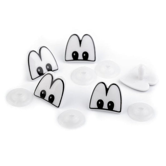 Ochi pentru păpuși cu dispozitiv de siguranță, 22x24 mm 